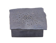 Todd Reed box with Silver, black brilliant cut diamonds (~.96ct)